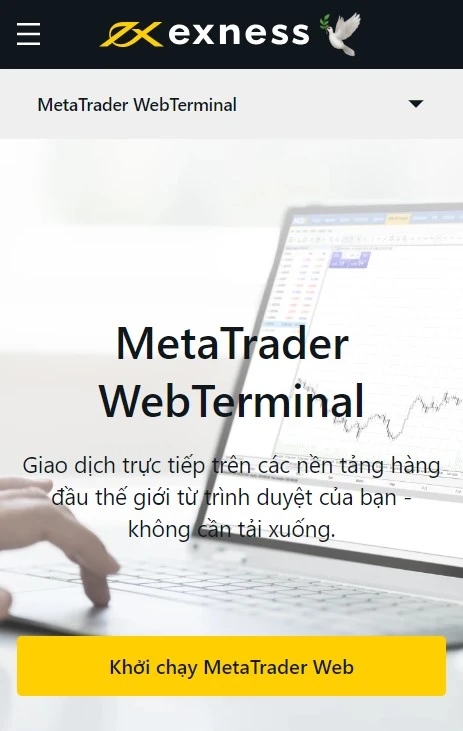 Giao dịch trên Web Terminal