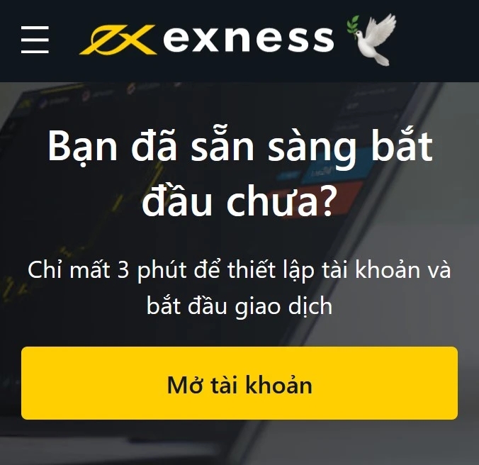 Bắt đầu với Exness tại Việt Nam